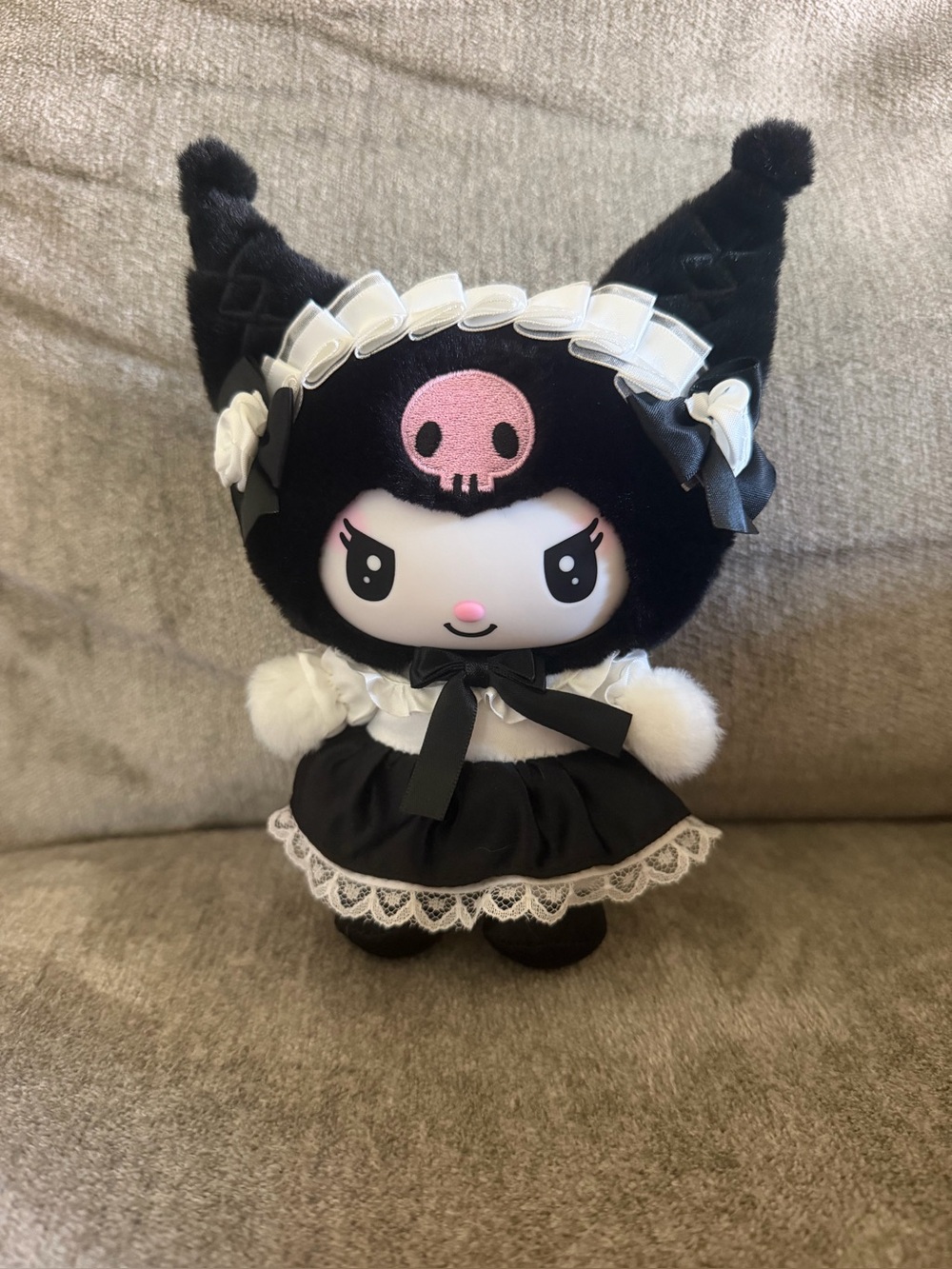 Sanrio Kuromi Plush in Black, White, Pink